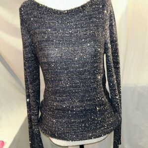 WHBM sequin party sweater fully lined small